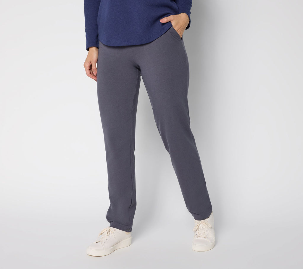 Duo Stretch Straight Leg Pants - Charcoal Grey