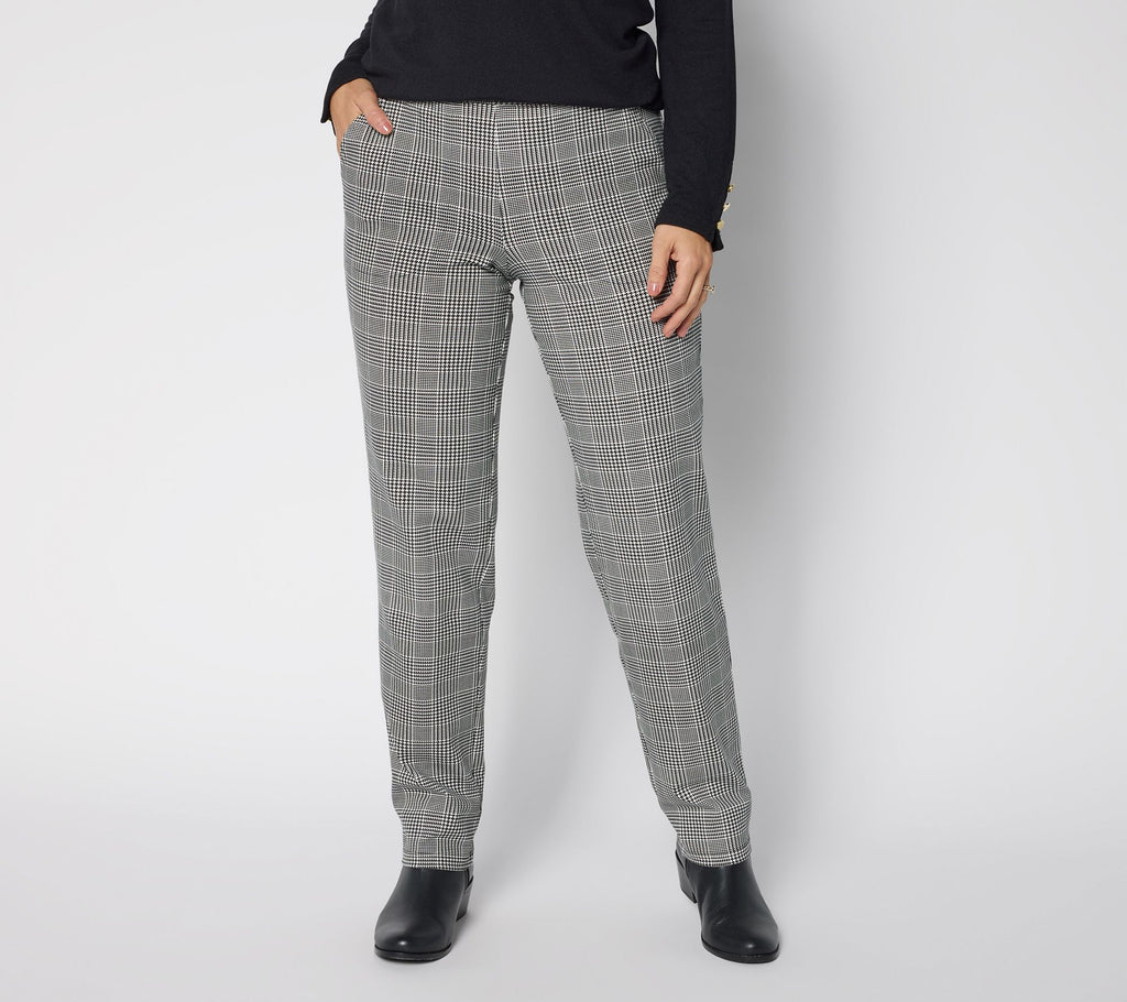 Duo Stretch Straight Leg Pants - Natural/Black
