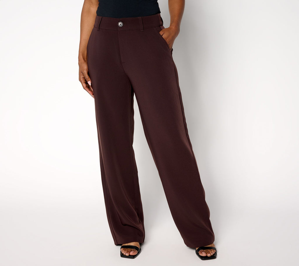 Straight Leg Trouser - Dark Chocolate