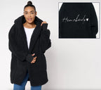 Sherpa Embroidered Hooded Lounger