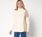 Turtleneck Crossover Sweater - Pristine