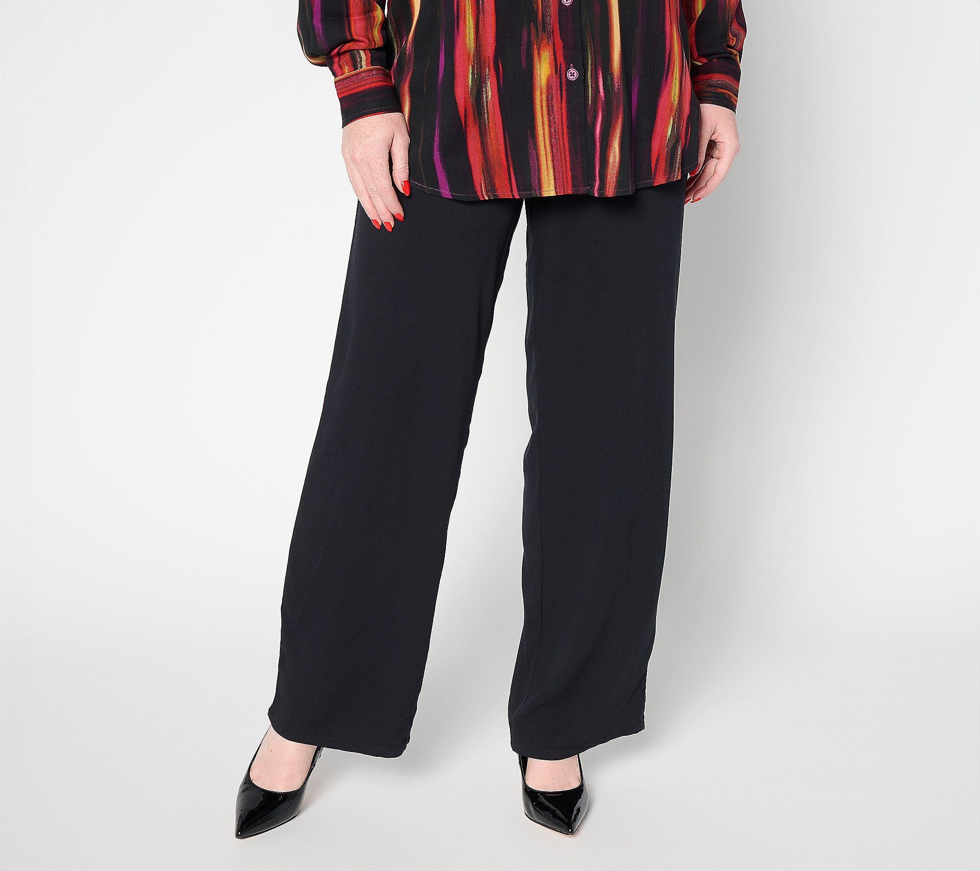 Print or Solid Relaxed Pants