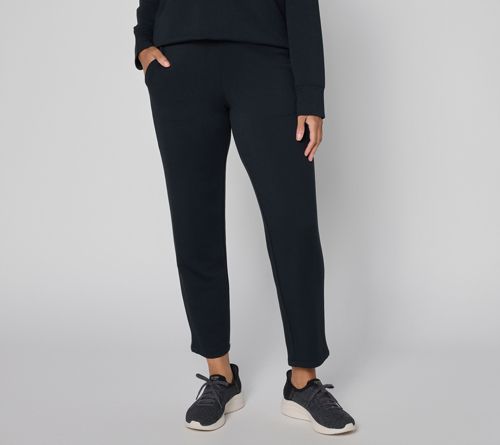 Fleece Back Knit Ankle Pants