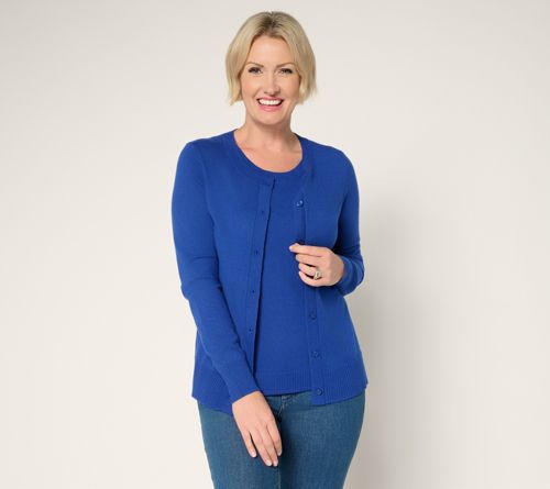 Essentials Cardigan/Tank Sweater Twin Set