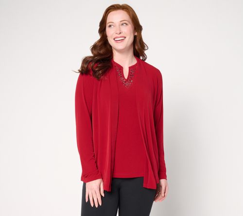 Artisan Liquid Knit Cardigan & Tank Set