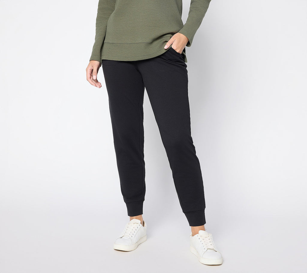 EasyWear French Terry Ankle Jogger - Black