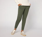 EasyWear French Terry Ankle Jogger - Dark Olive