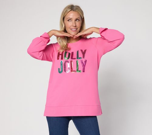 Jingle Belles by Kim Gravel Sequin Holly Jolly
