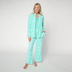 Sweater Knit & Cloud Knit Lounge Set - Aqua