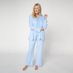 Sweater Knit & Cloud Knit Lounge Set - Blue