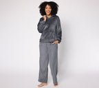 Silky Velour Hooded Lounge Set