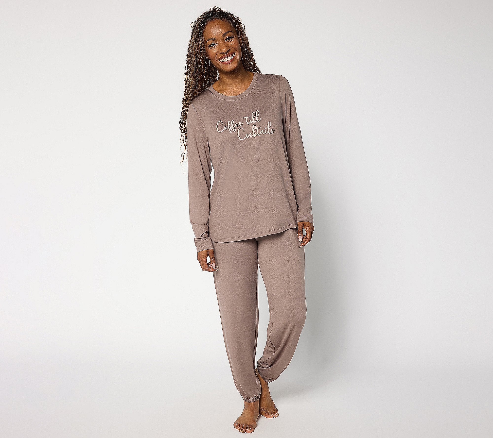 Lush Jersey Message Top and Joggers Set
