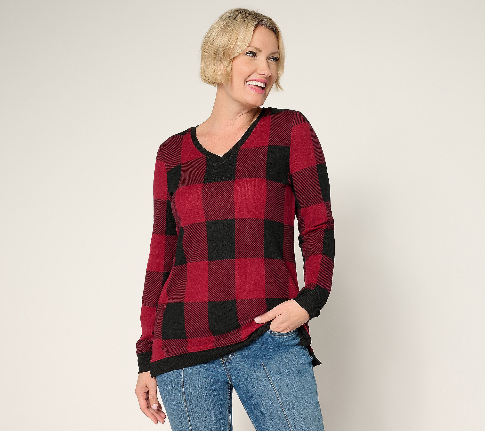 Buffalo Plaid Heavenly Jersey Tunic