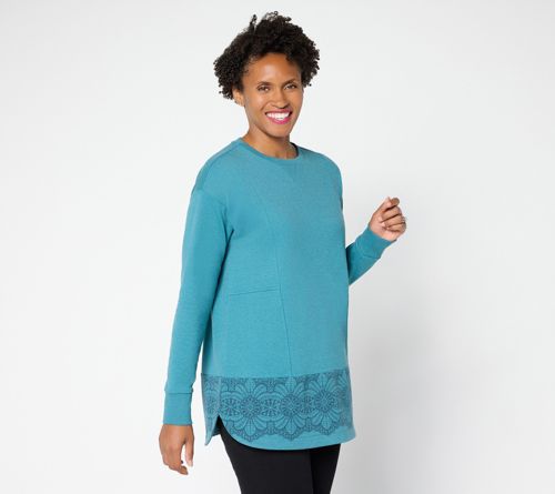 French Terry Border Print Tunic