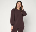 ScubaLuxe Mega Blouson Sleeve Top