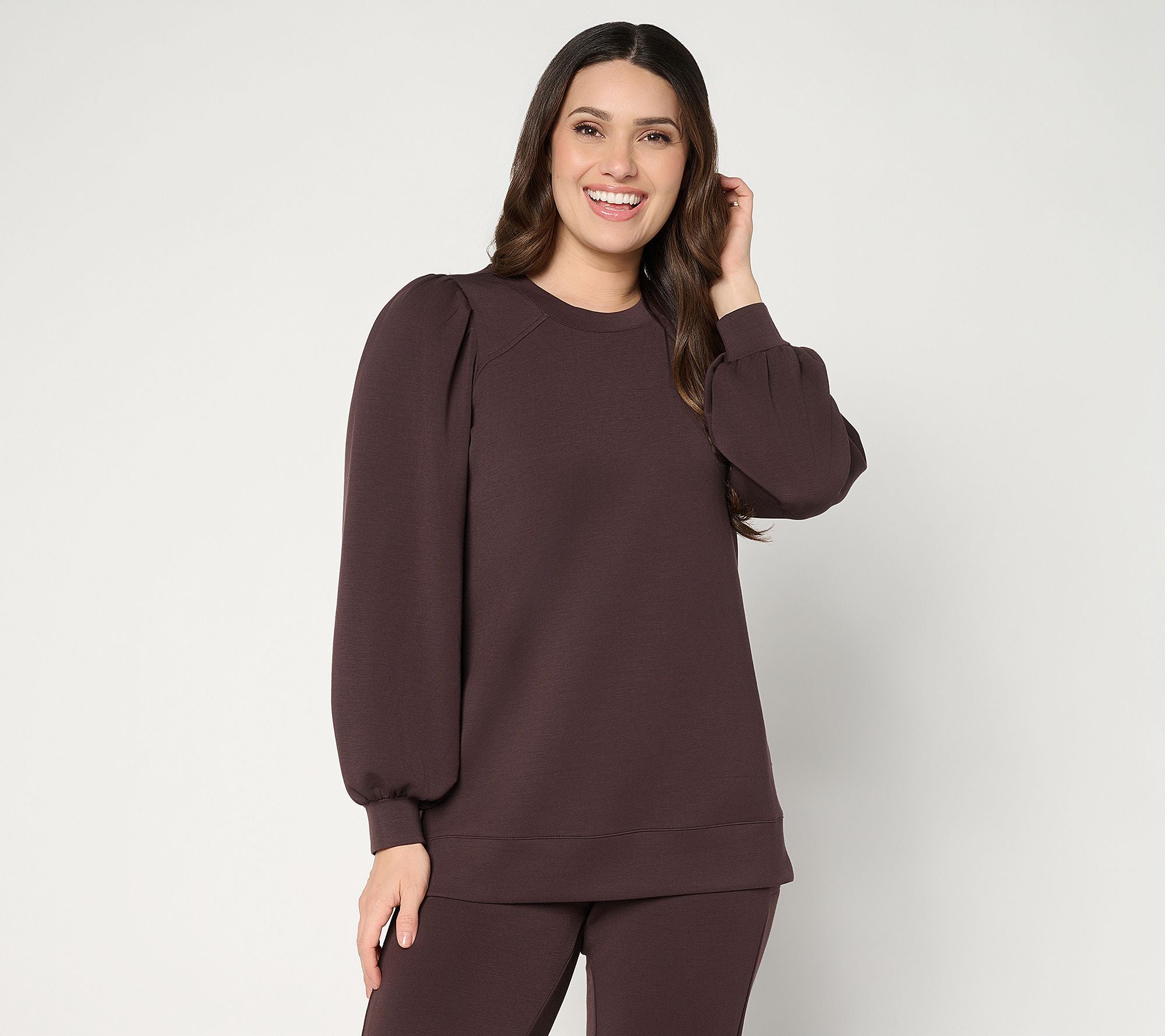 ScubaLuxe Mega Blouson Sleeve Top