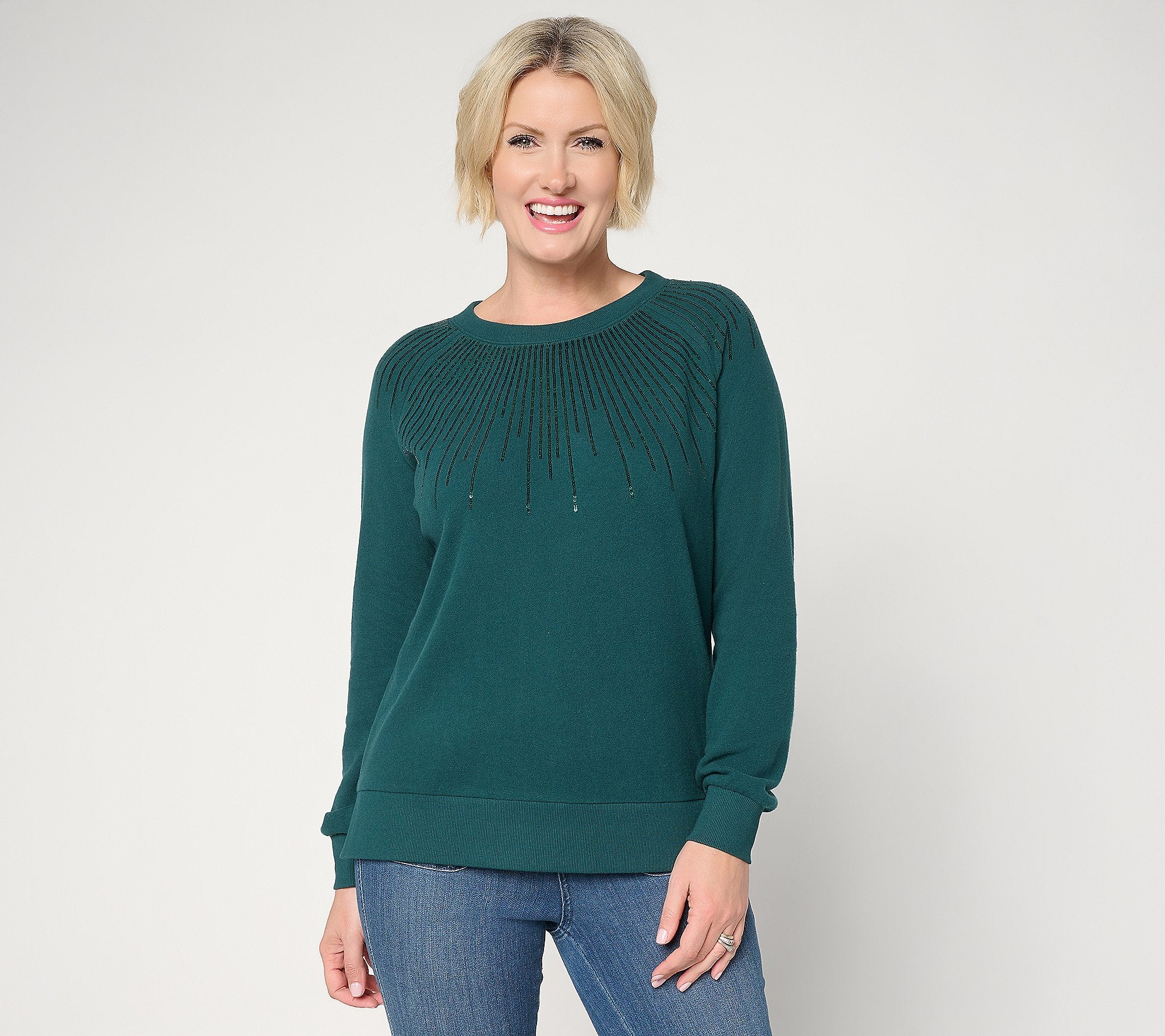 Starburst Sequin Knit Top