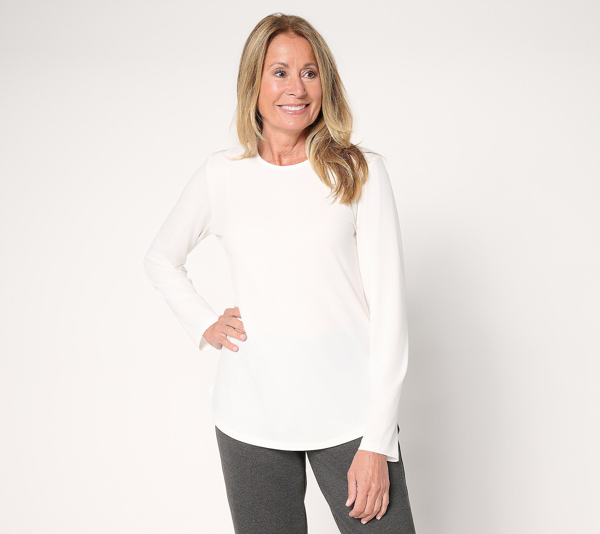 Essentials Liquid Knit Crew Neck Top