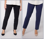 Set of 2 86/14 Slim Leg Ankle Icon Pant - Black/Navy
