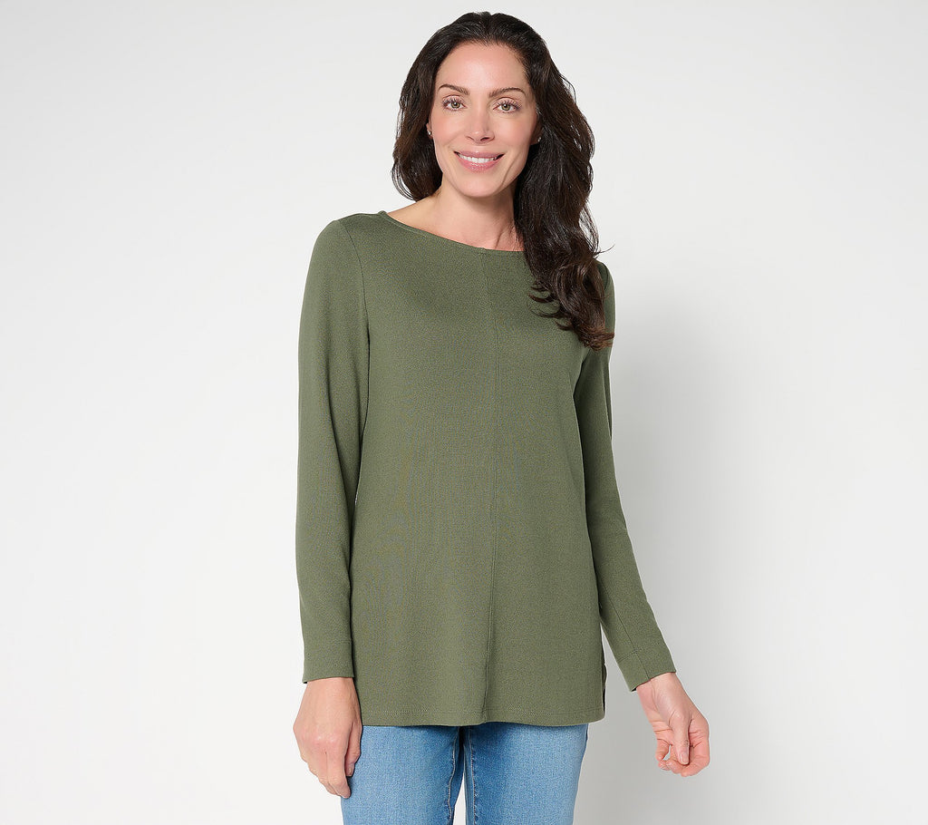 Heavenly Jersey Boat Neck Tunic