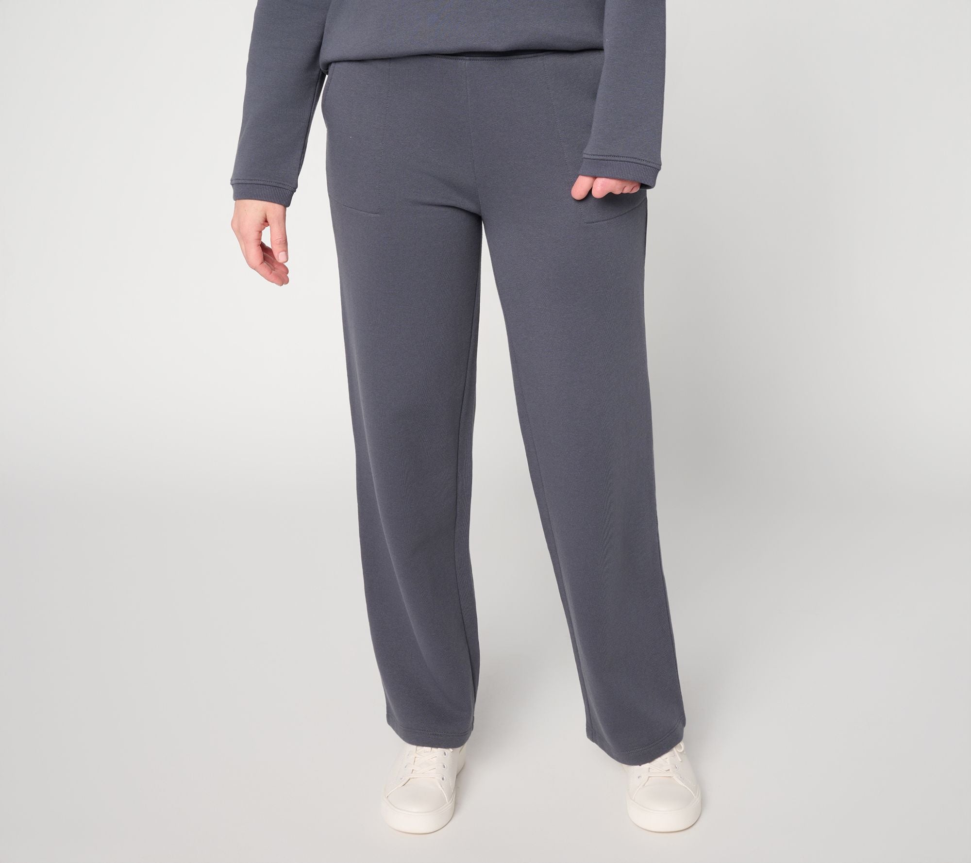 CloudSoft Fleece Pull-On Pants - Charcoal