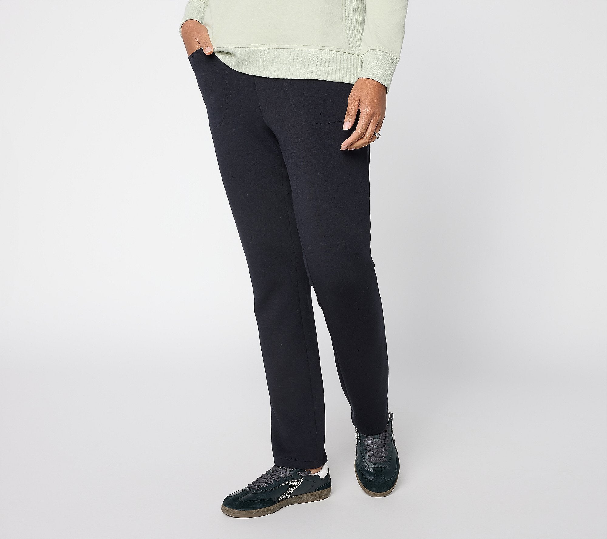 ScubaLuxe Slim Straight Pant - Black