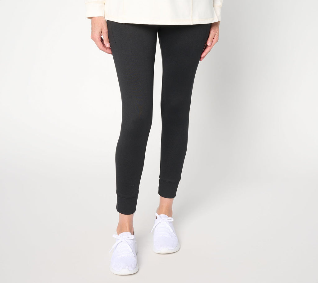Belle Body by Kim Gravel Athletic Jersey Pocket Pocket Jogger - Black