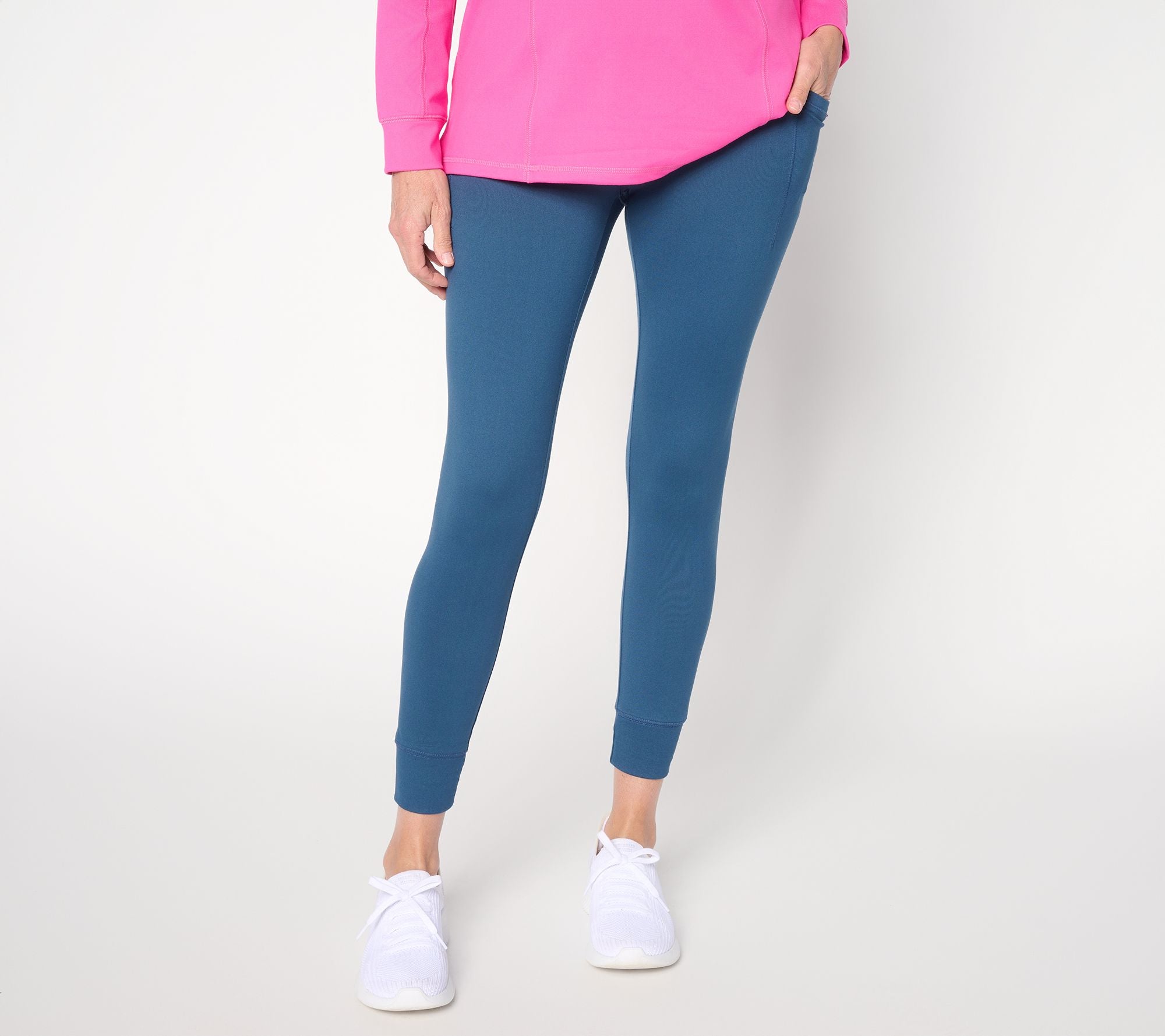 Belle Body by Kim Gravel Athletic Jersey Pocket Pocket Jogger - Indigo