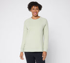 French Terry Top with Wide Rib Trim