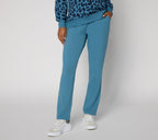 French Terry Straight Leg Pant - Mineral Blue