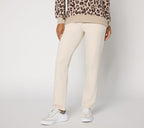French Terry Straight Leg Pant - Crystal Taupe