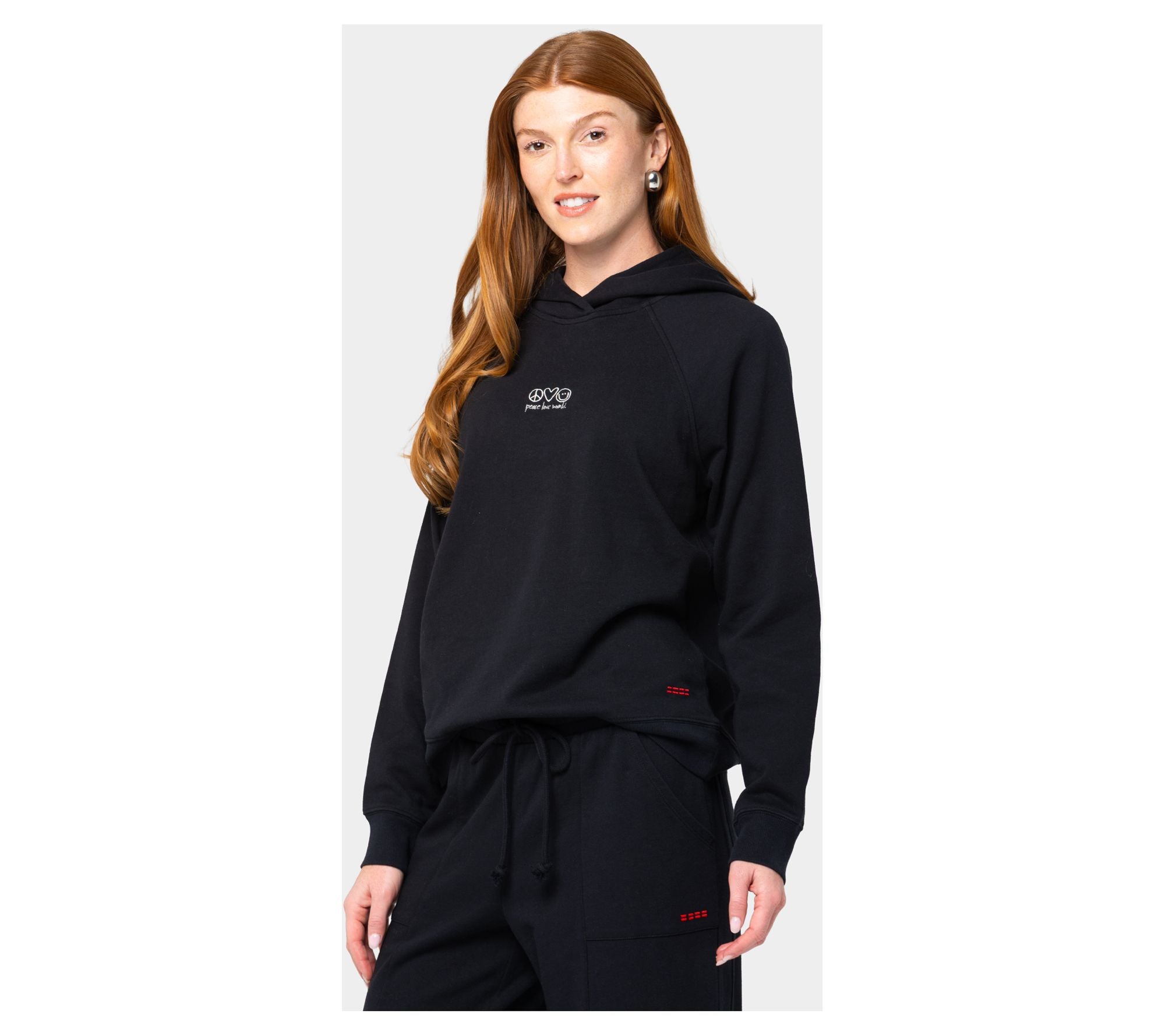 French Terry Affirmation Hoodie - Black