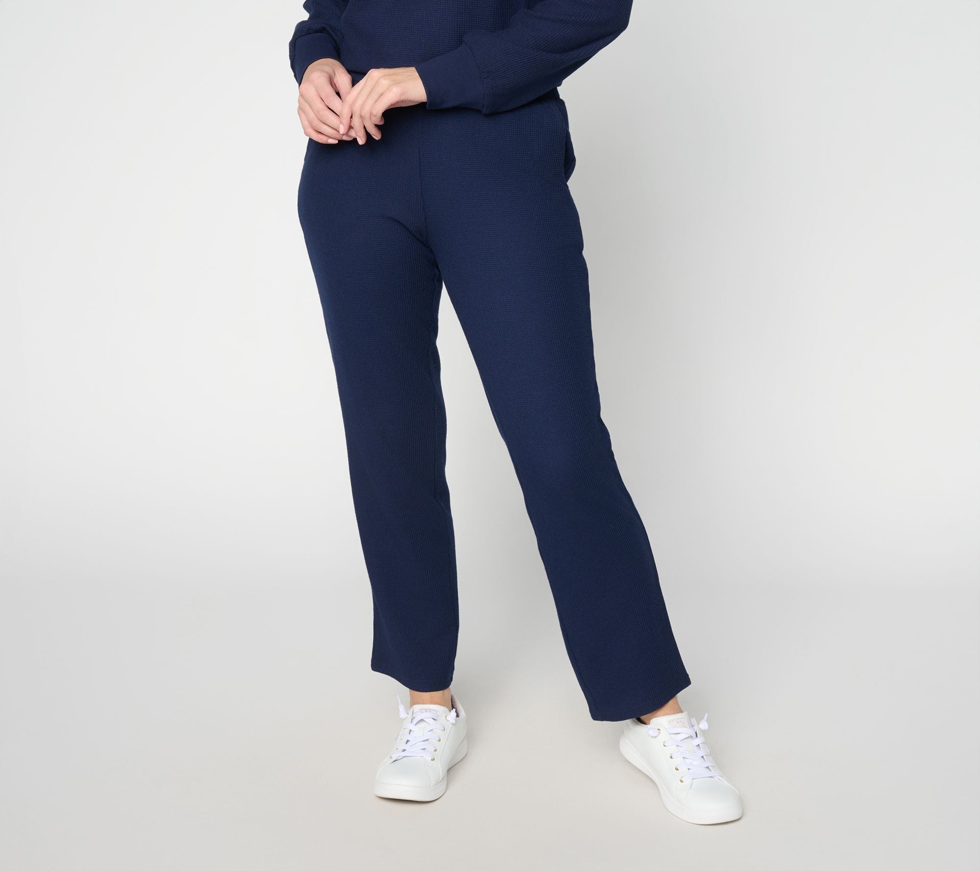 Wonder Waffle Relaxed Straight Pant - Twilight