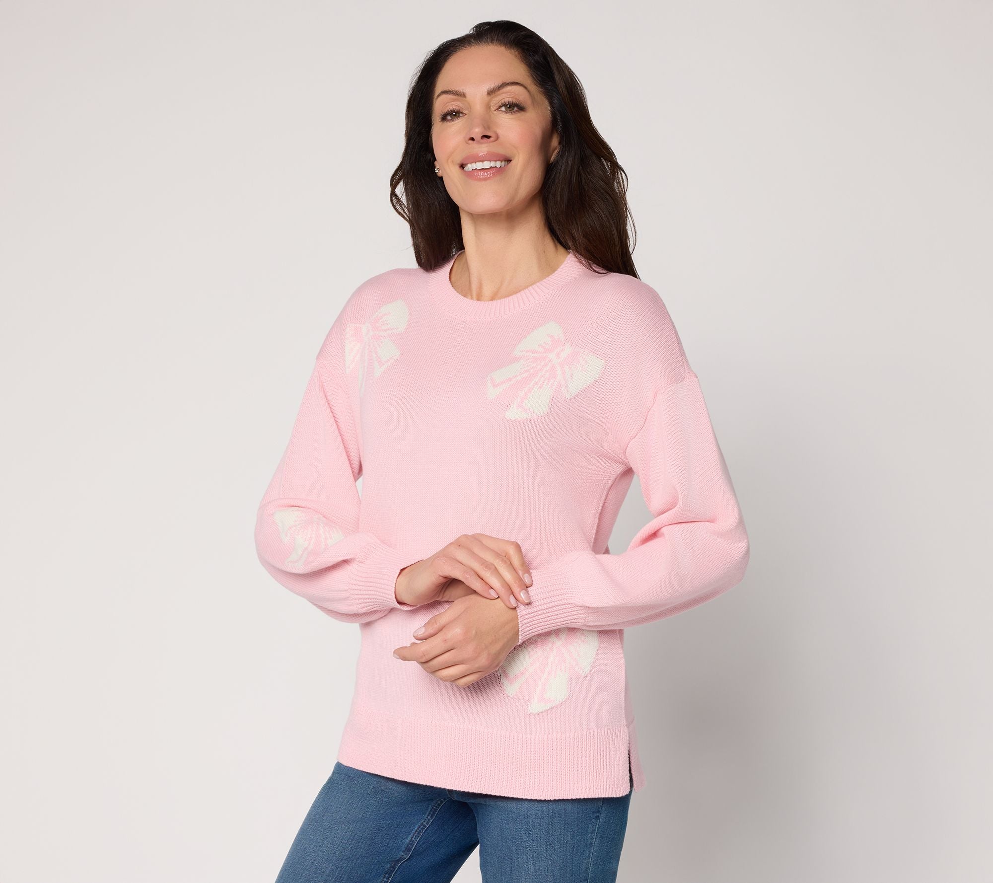 Life is Knot Too Bad Bow Sweater - Vintage Pink