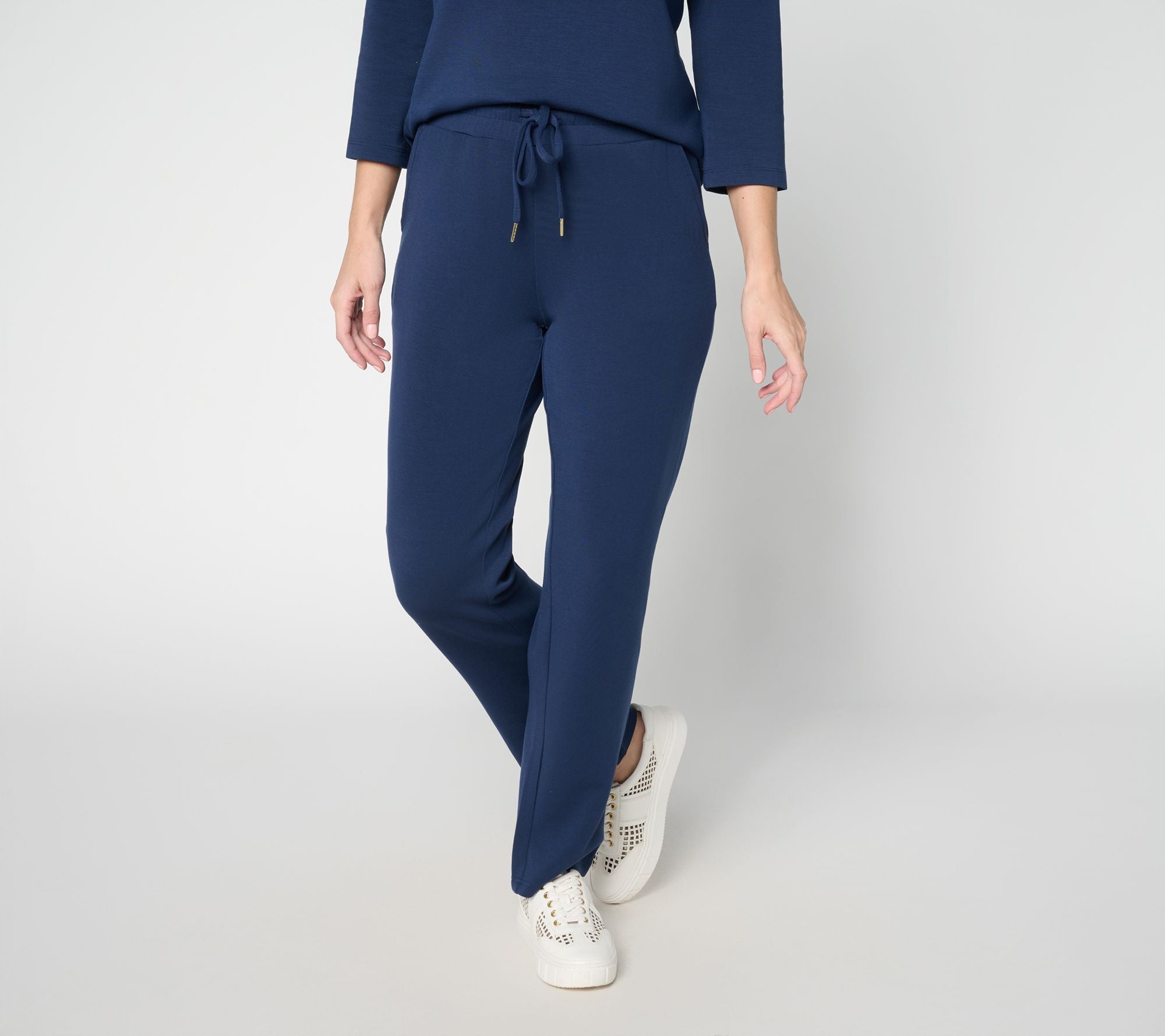 ScubaLuxe Drawstring Straight Pant - Twilight