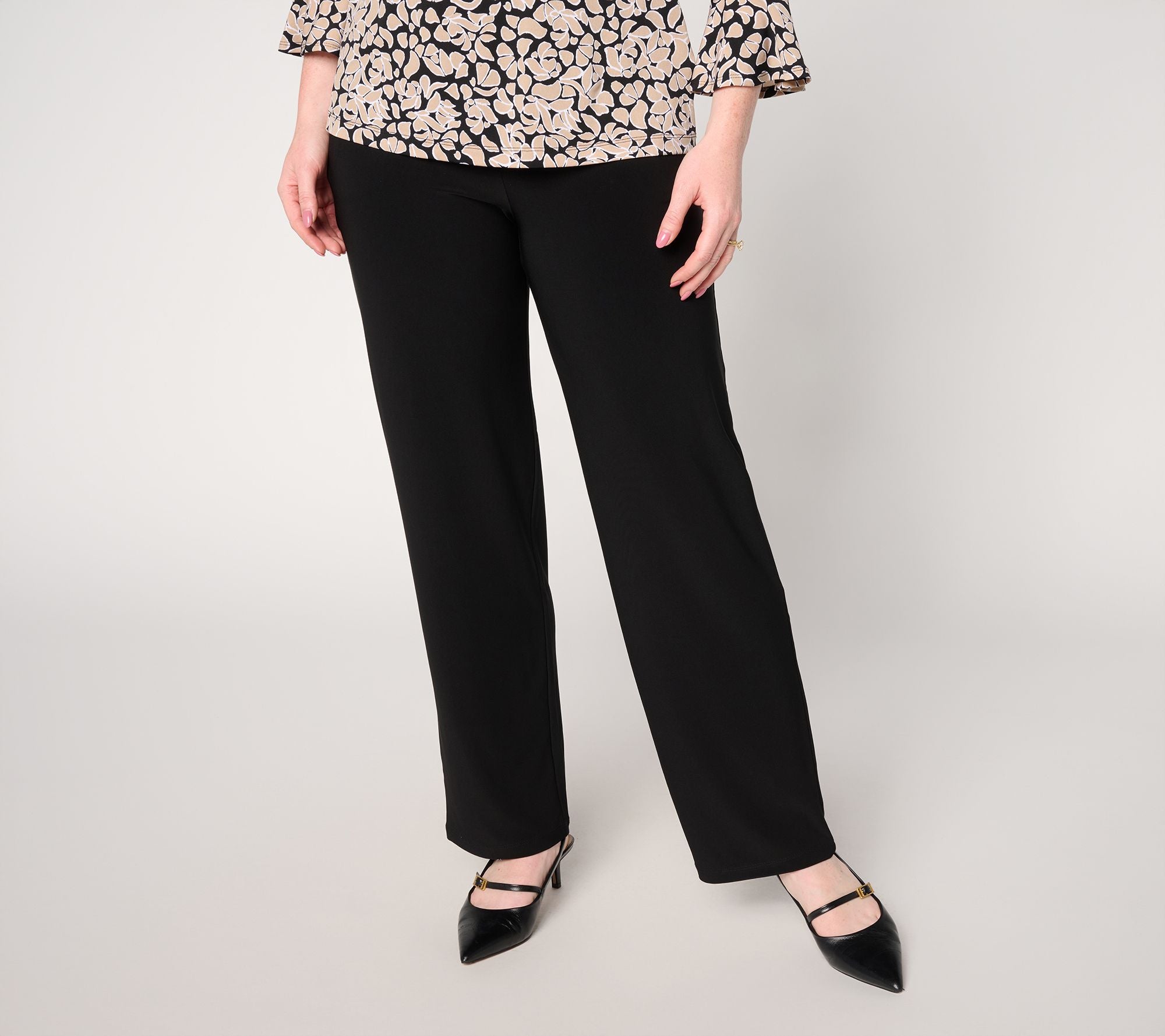 LK Luxe Straight Leg Pants - Black