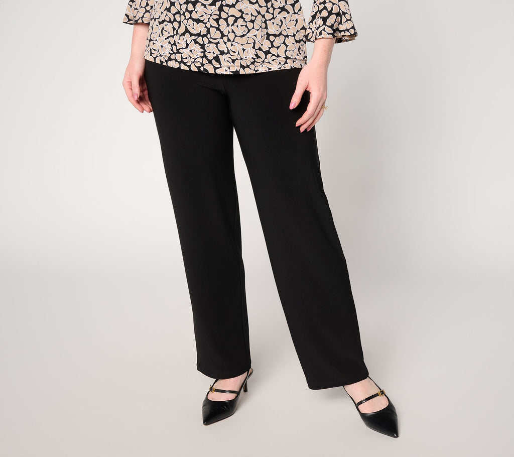 LK Luxe Straight Leg Pants - Black