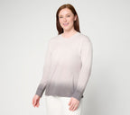 Dip Dye Long Sleeve Top - Cloud/Castle