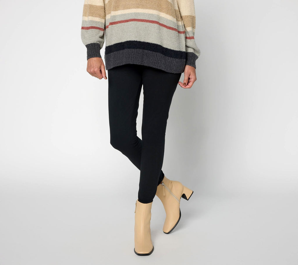 Full Length Pull On Legging - Black