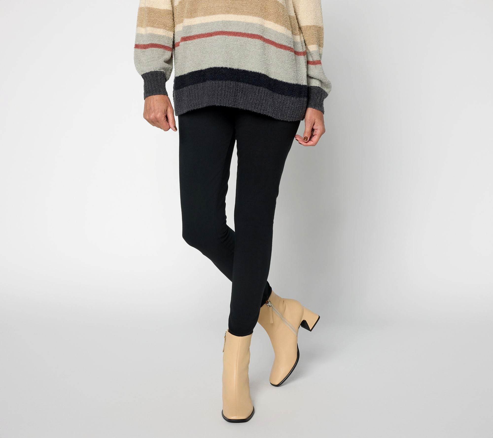 Full Length Pull On Legging - Black