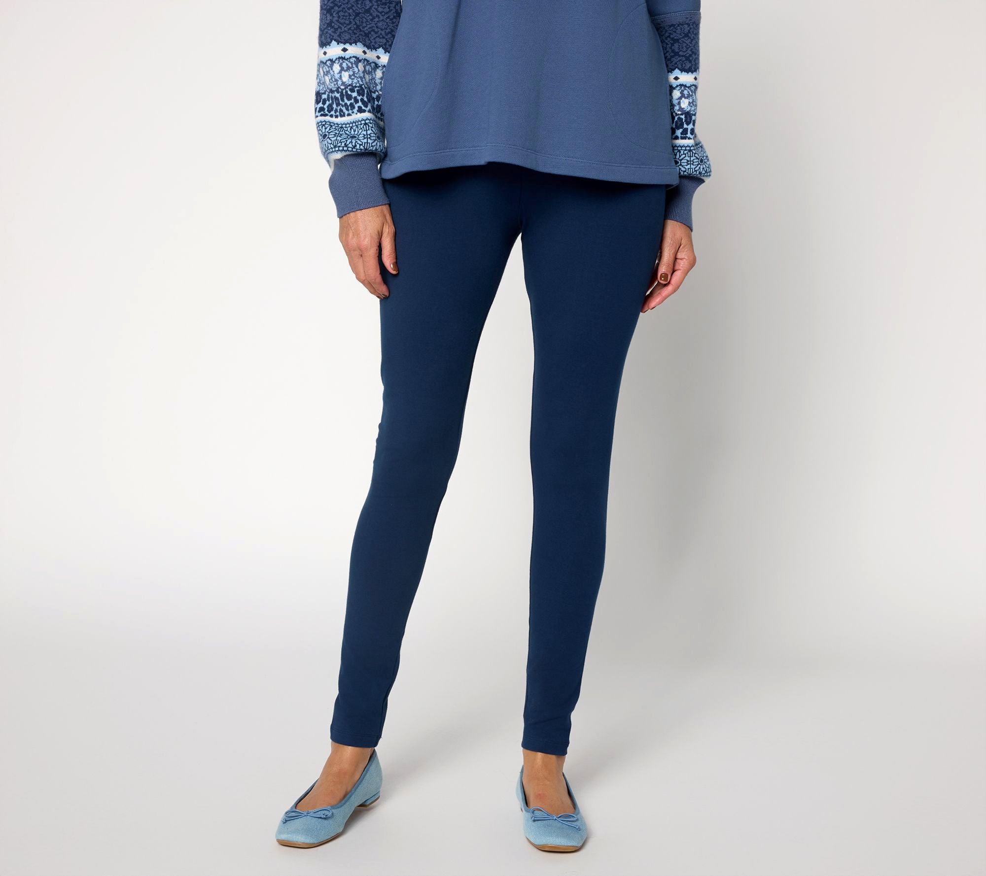 Full Length Pull On Legging - Ink