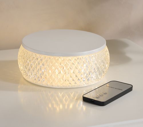 6" Illuminated Faceted Riser with Remote