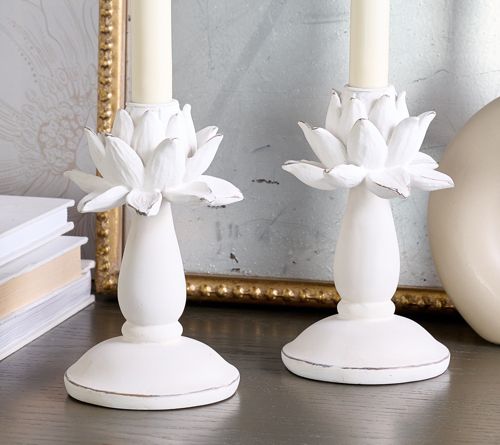 Set of 2 Artichoke Taper Holders