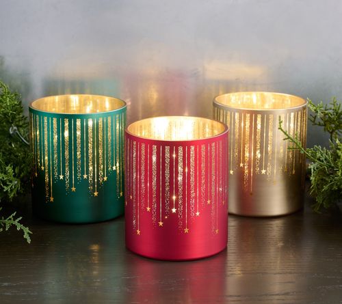 Set of 3 Starry Night Mini Glass