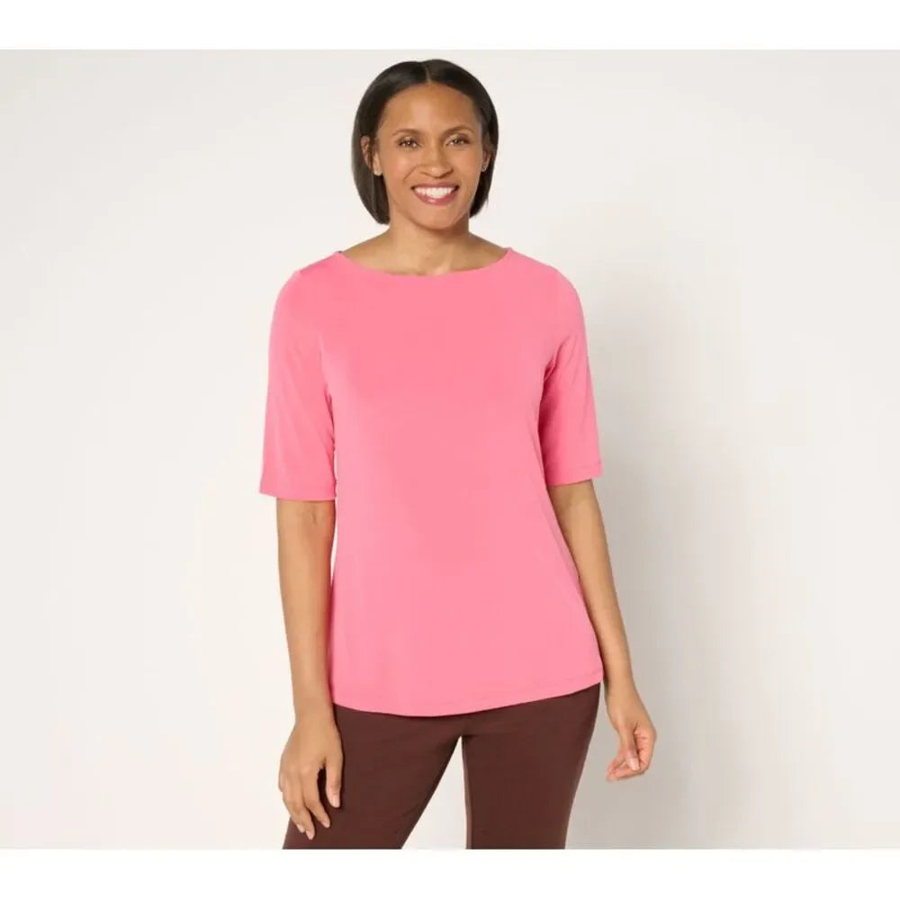 Essentials Liquid Knit Bateau Neck