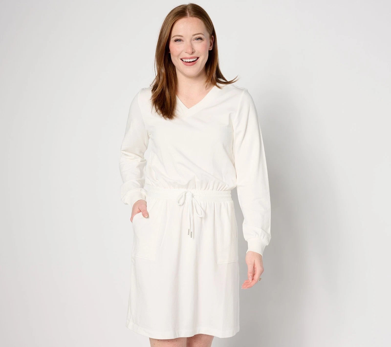 Z-Knit Petite French Terry Dress