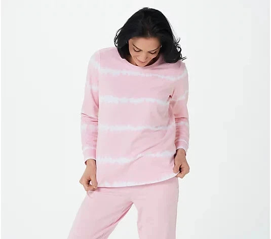 Tie-Dye French Terry Long-Sleeve Sweatshirt
