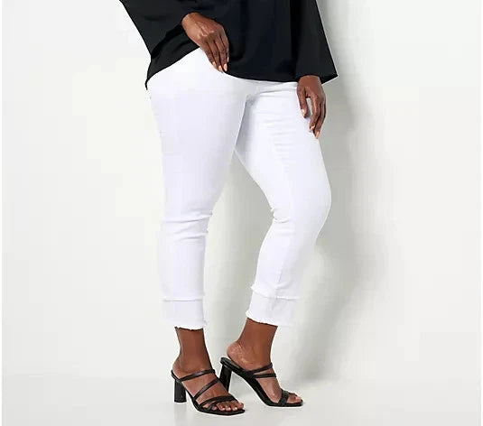 TripleLuxe Reg Twill Cropped Straight-Leg
