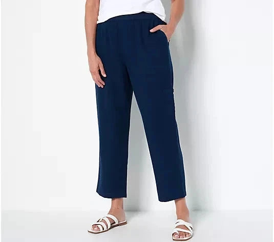 Pure Easy Linen Utility Crop Pant