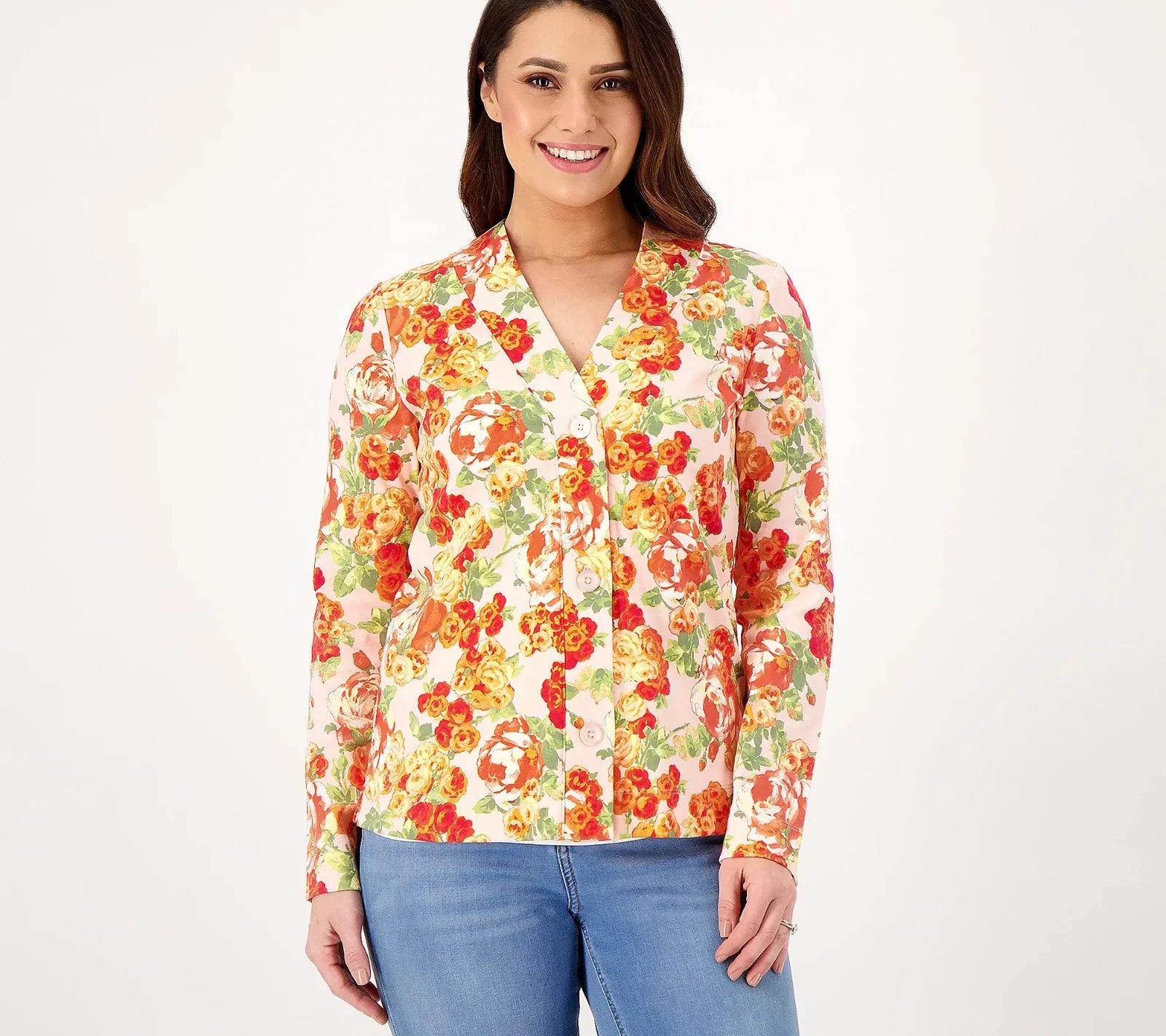 Essentials Button Front Cardigan